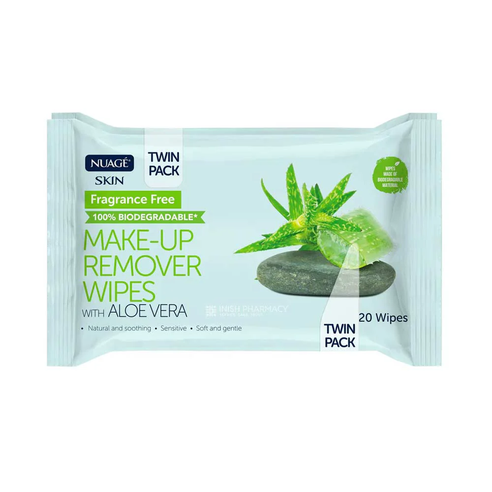 Nuage Make Up Remover Wipes 2x20 Pack