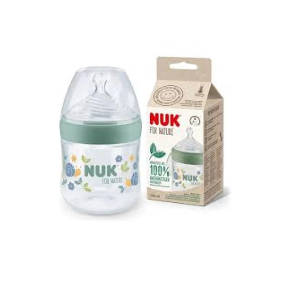 NUK For Nature Silicone Feeding Bottle 0+Months 260ml - Image 2