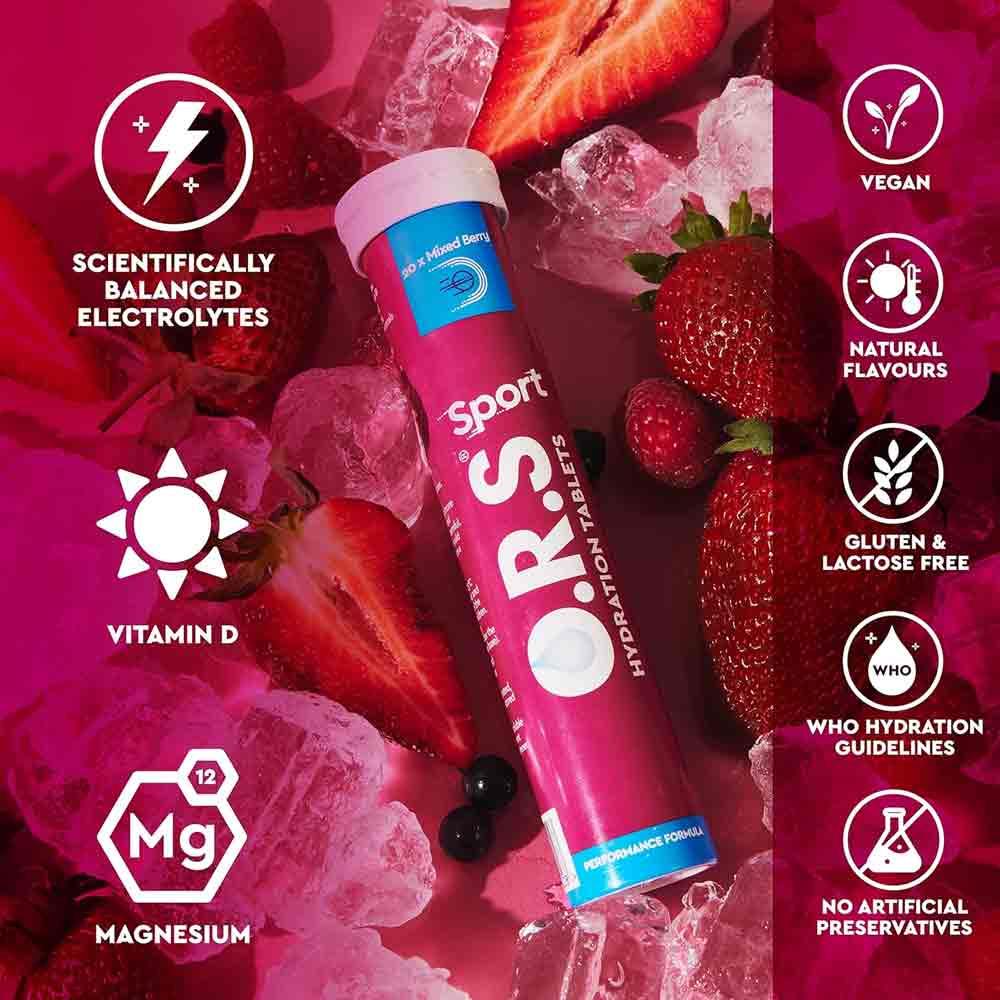 O.R.S. Hydration Tablets Mixed Berry Flavour 24 Pack - Image 2