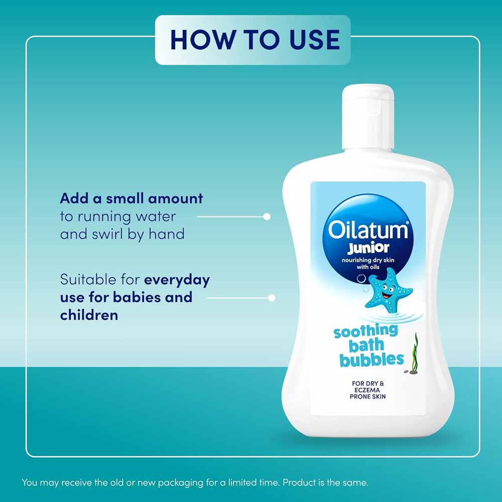 Oilatum Junior Soothing Bath Bubbles 300ml - Image 2