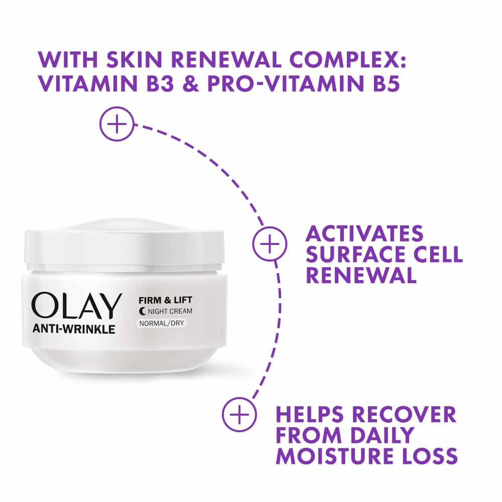 Olay Anti-Wrinkle Firm & Lift Night Cream 50ml - Image 4