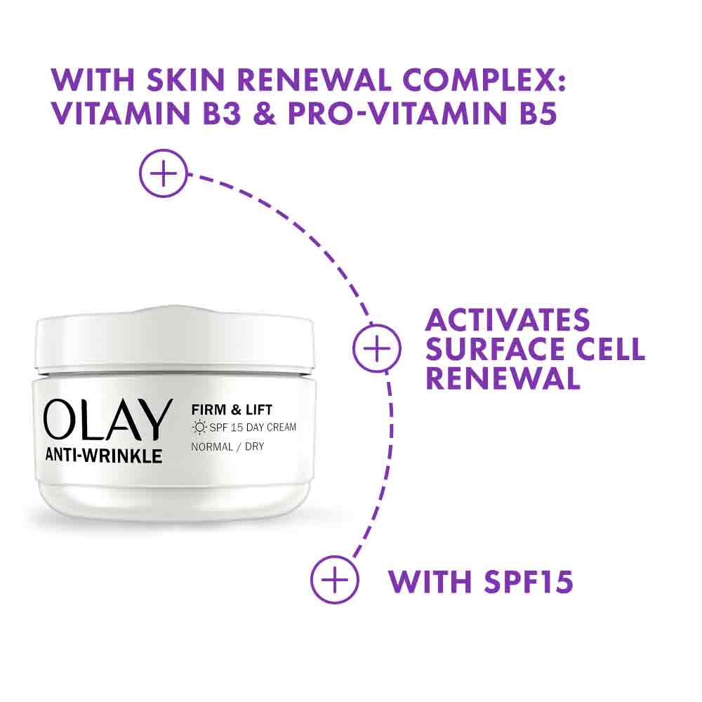 Olay Anti-Wrinkle Firm & Lift SPF15 Day Cream 50ml - Image 4