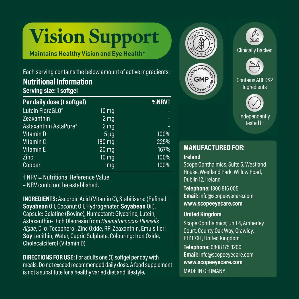 Optase Eyetamins Vision Support 30 Softgels - Image 5