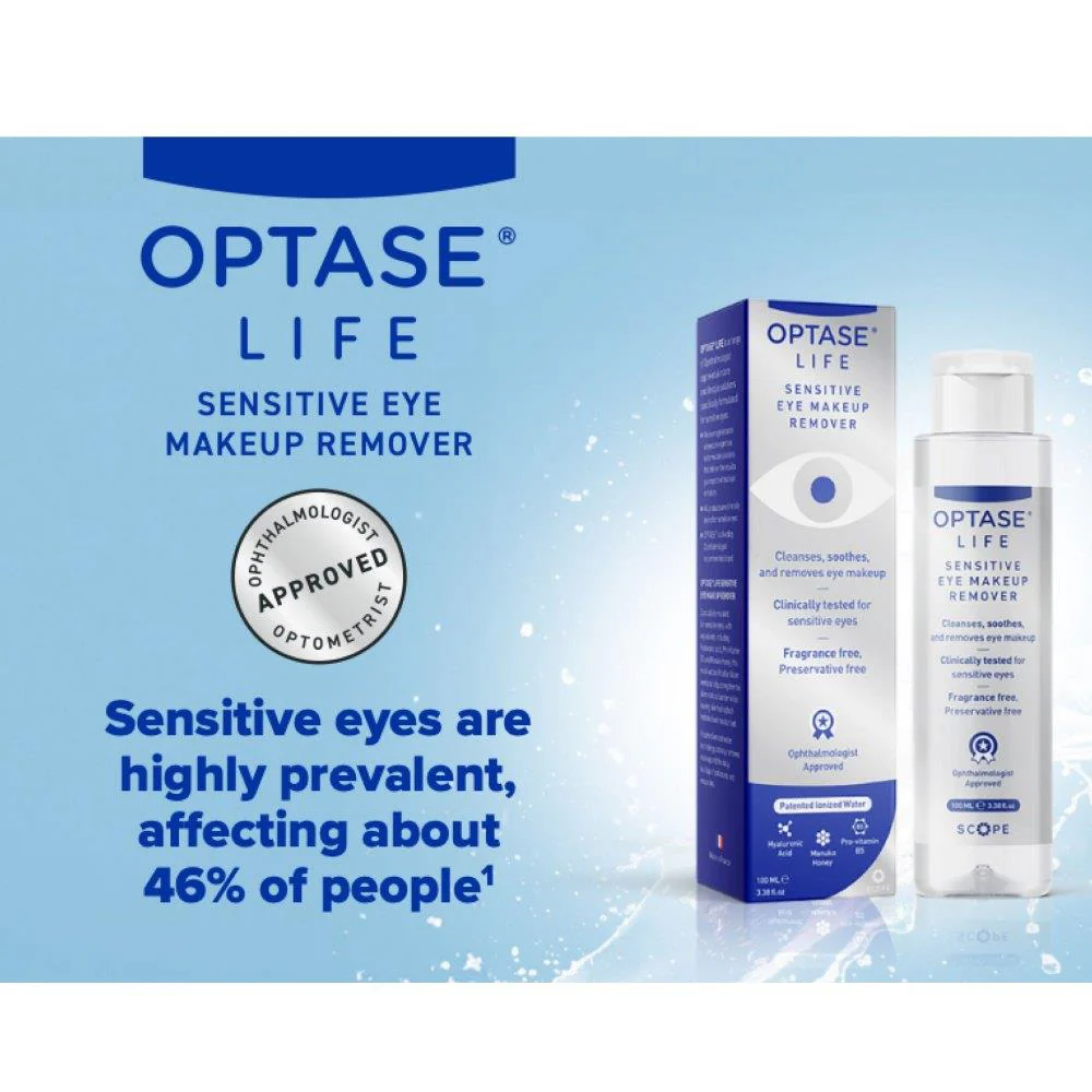 Optase Life Sensitive Eye Makeup Remover 100ml - Image 2