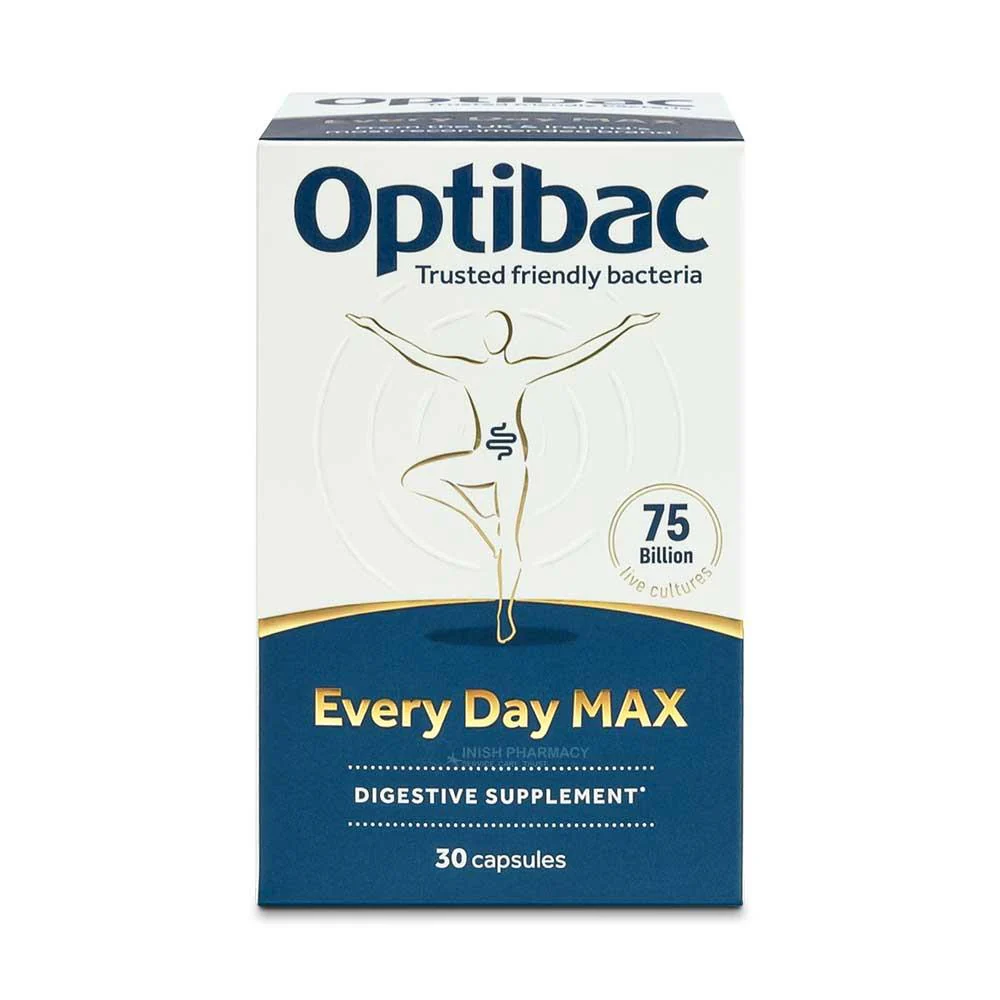 OptiBac Probiotics For Every Day Max Strength 75 Billion 30 Capsules