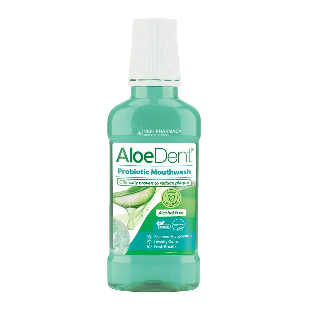 Optima Aloe Dent Probiotic Mouthwash Alcohol Free 250ml