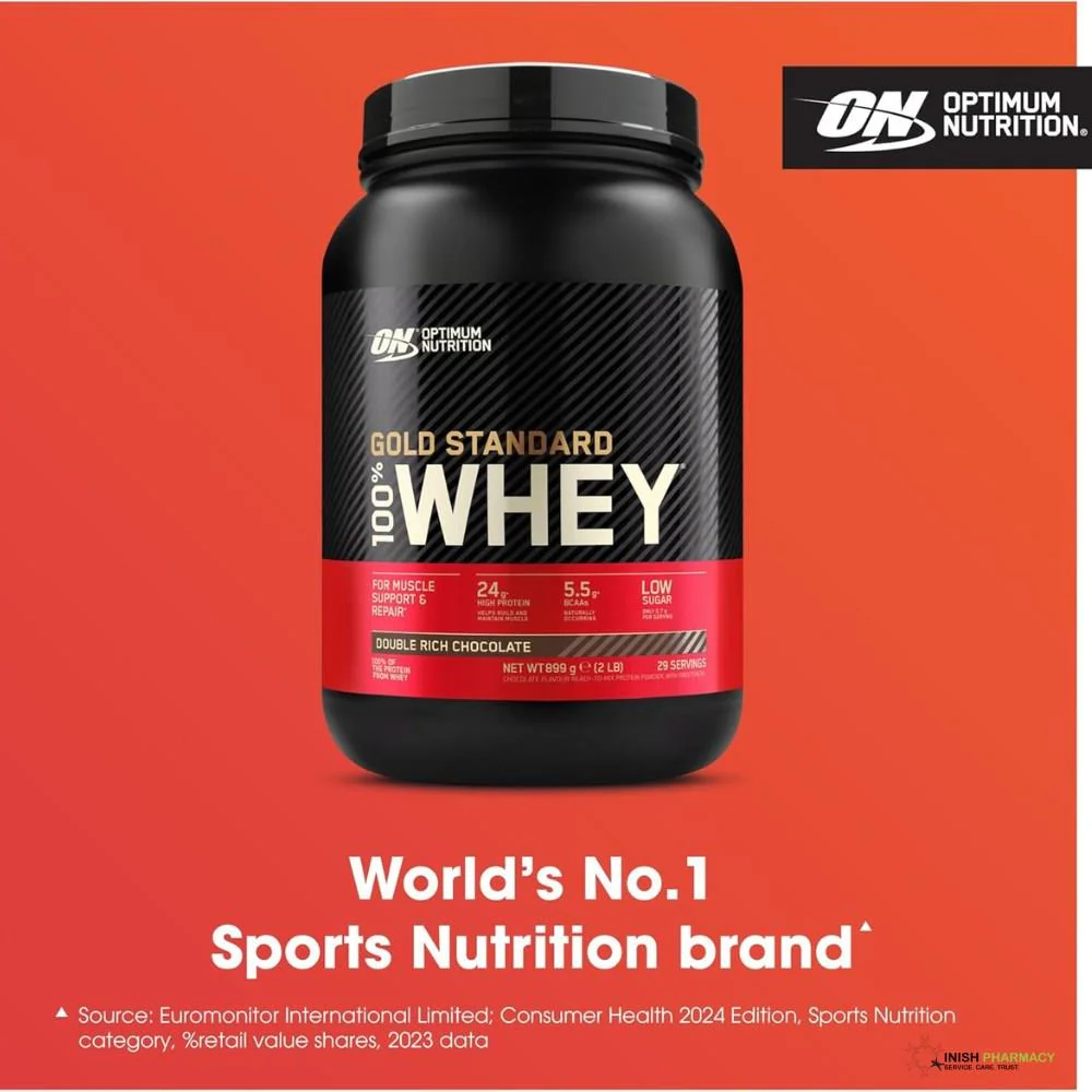Optimum Nutrition Gold Standard 100% Whey Double Rich Chocolate 900g - Image 2