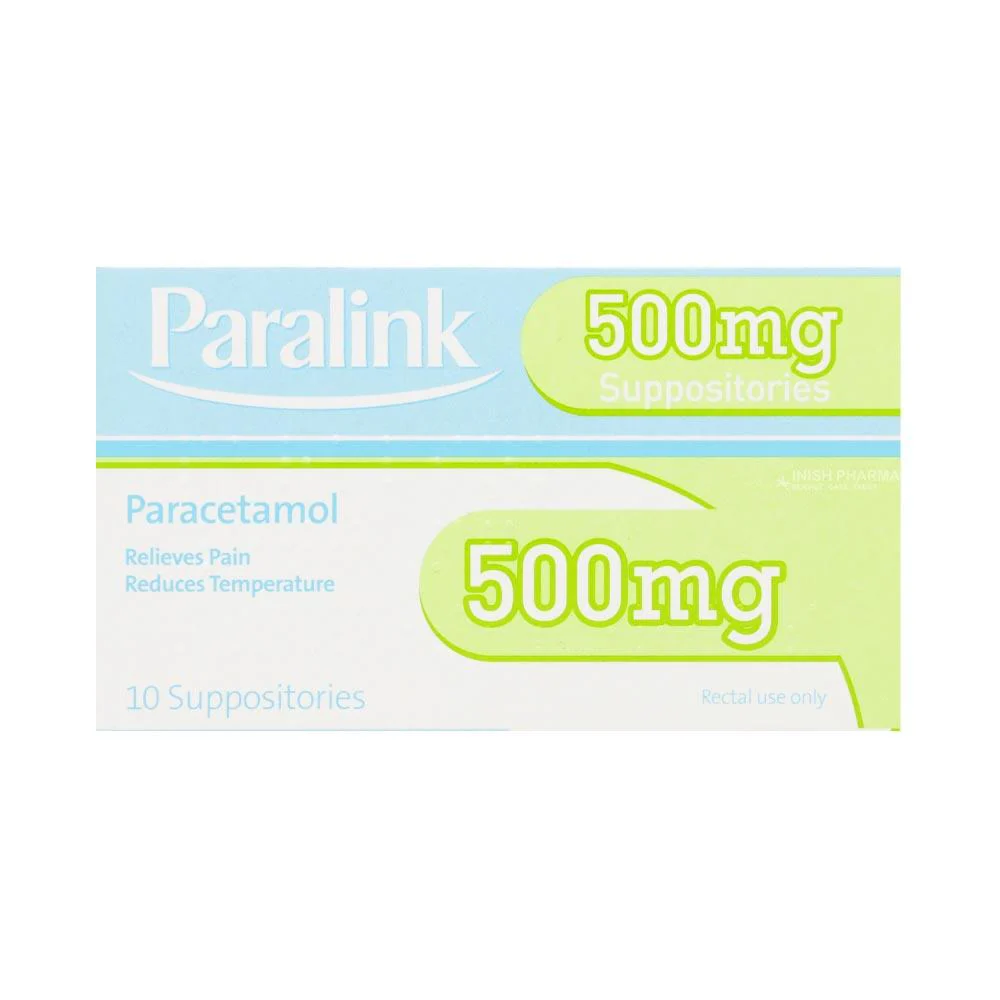 Paralink Paracetamol Suppositories 500mg 10 Pack