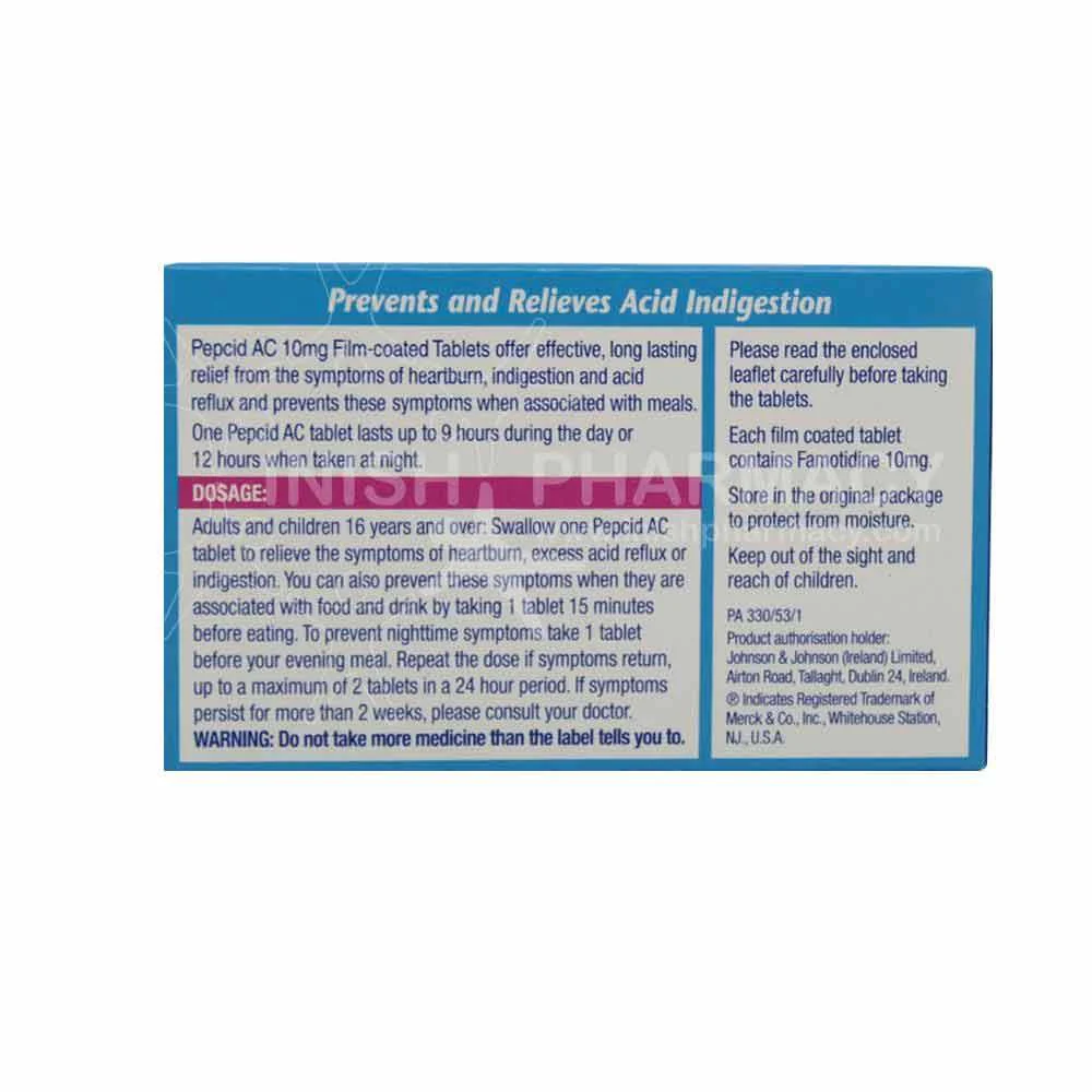 Pepcid AC Acid Control Famotidine Tablets 12 Pack - Image 2