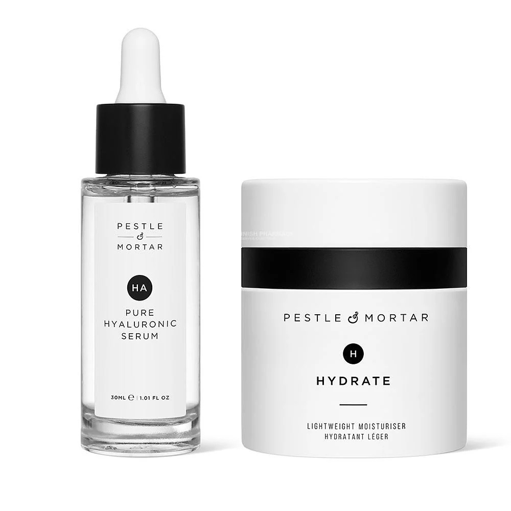 Pestle & Mortar Pure Hyaluronic Serum + Hydrate Moisturiser Duo - Image 2