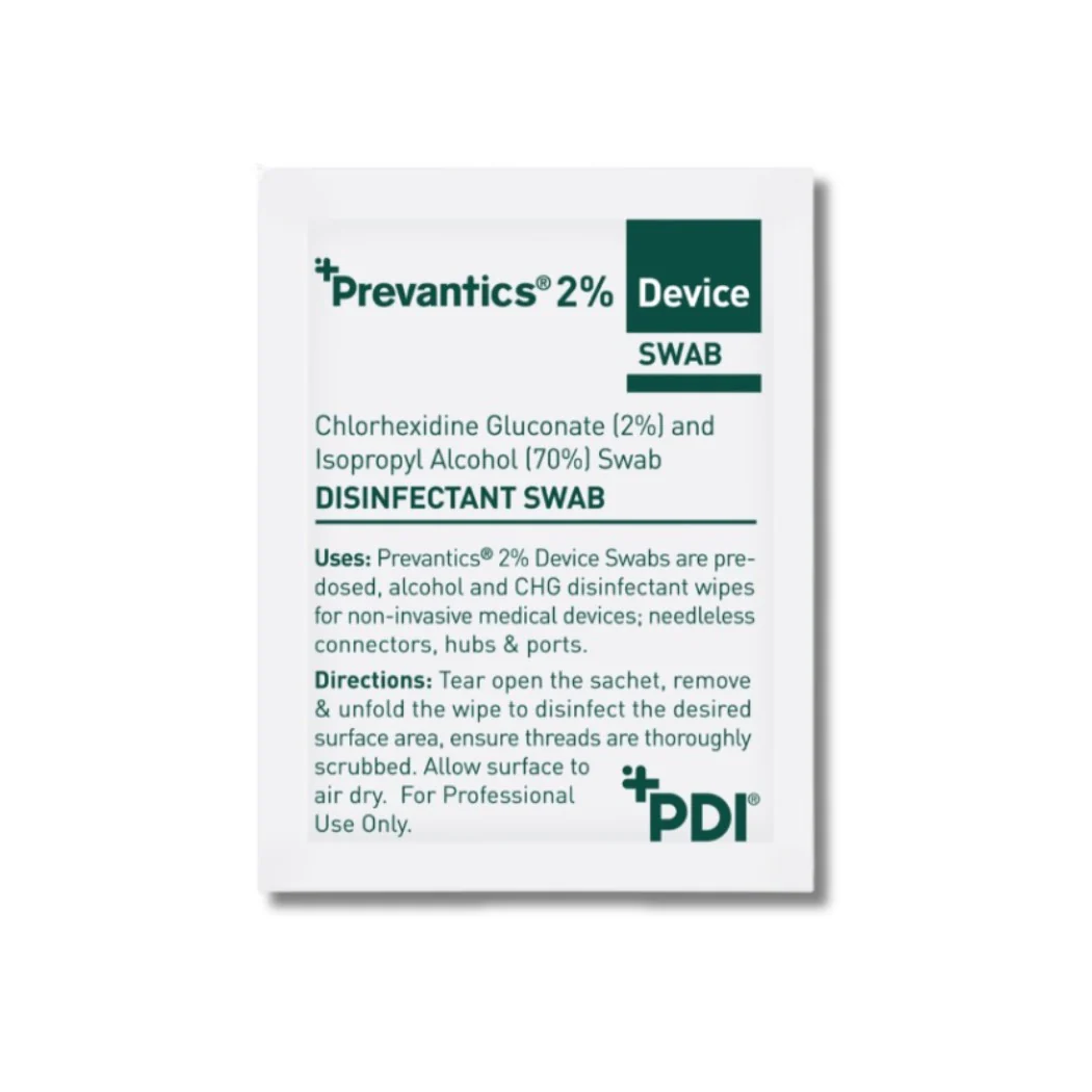 Prevantics 2% CHG Ready-To-Use Saturated Swabs 100 Pack