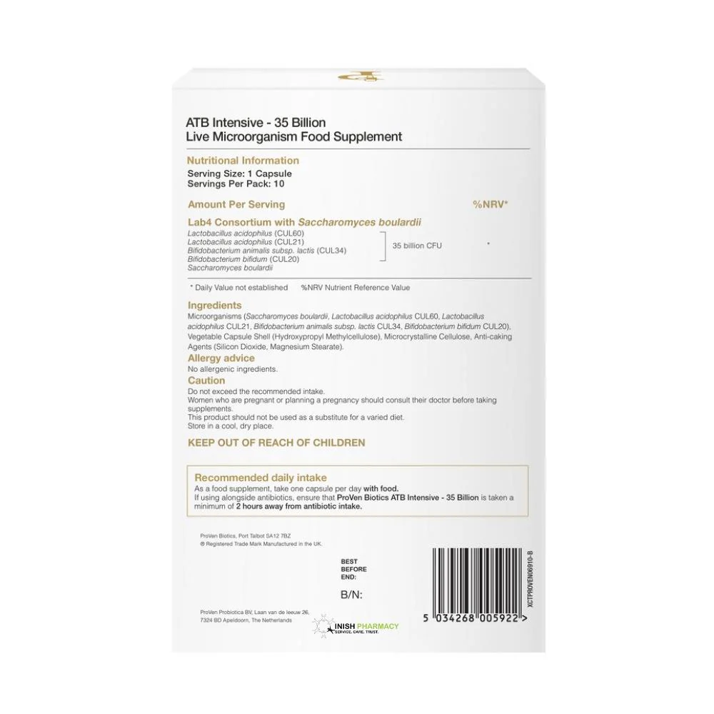 Pro-Ven Biotics ATB Intensive 35 Billion 10 Pack - Image 3