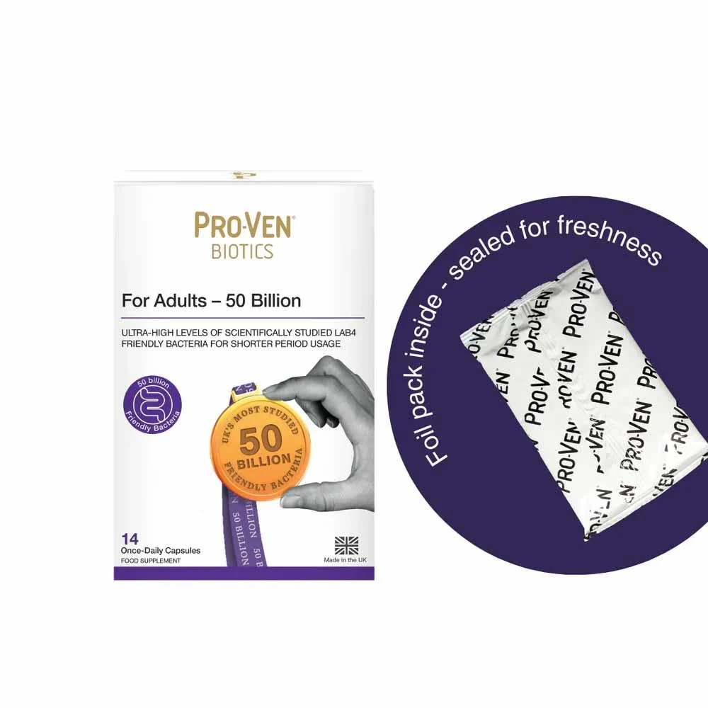Pro-Ven Biotics Ultra High 50 Billion For Flare Ups - 14 Capsules - Image 2