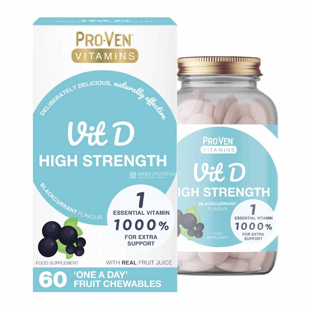 Pro-Ven Vitamins Vitamin D High Strength Fruit Chewables 60 Pack