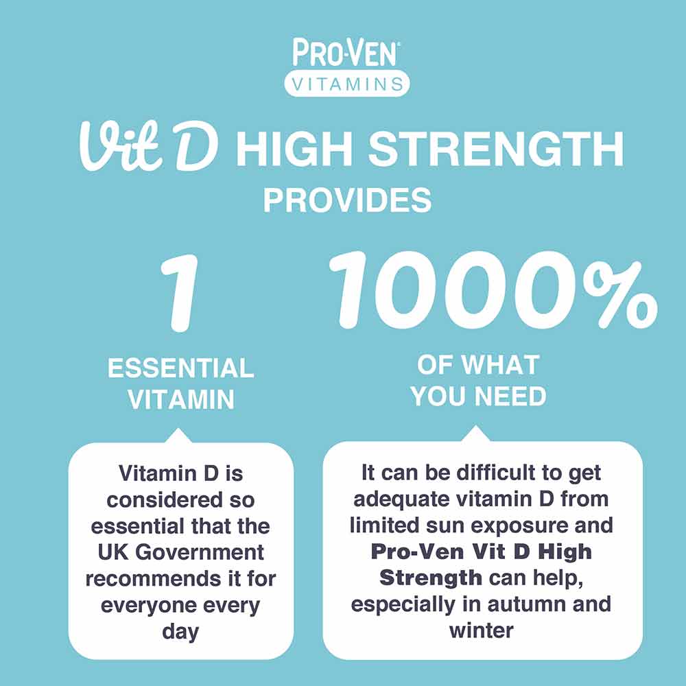 Pro-Ven Vitamins Vitamin D High Strength Fruit Chewables 60 Pack - Image 3