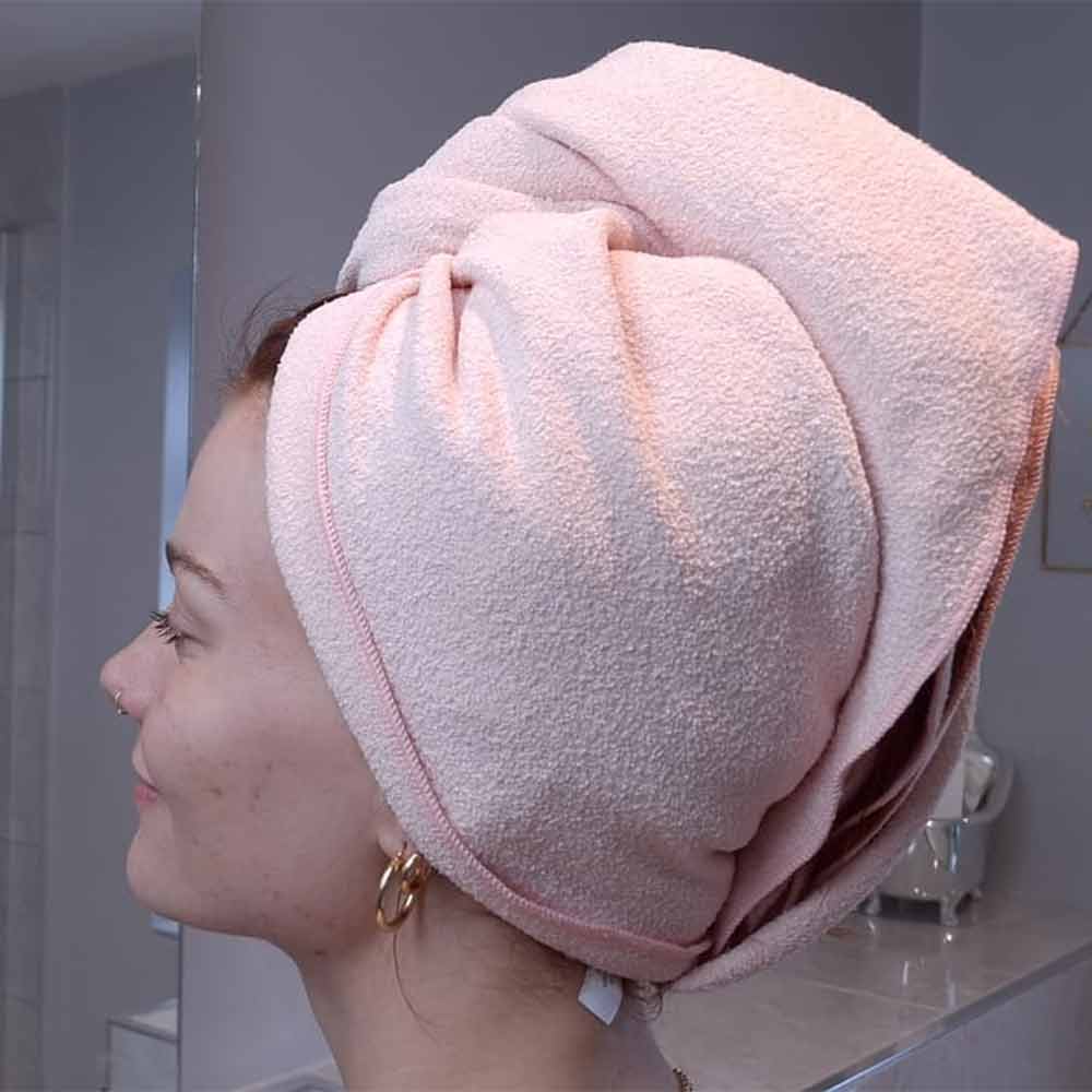 Protecht Dry Plus Super Absorbent Hair Towel Gossamer Pink - Image 4