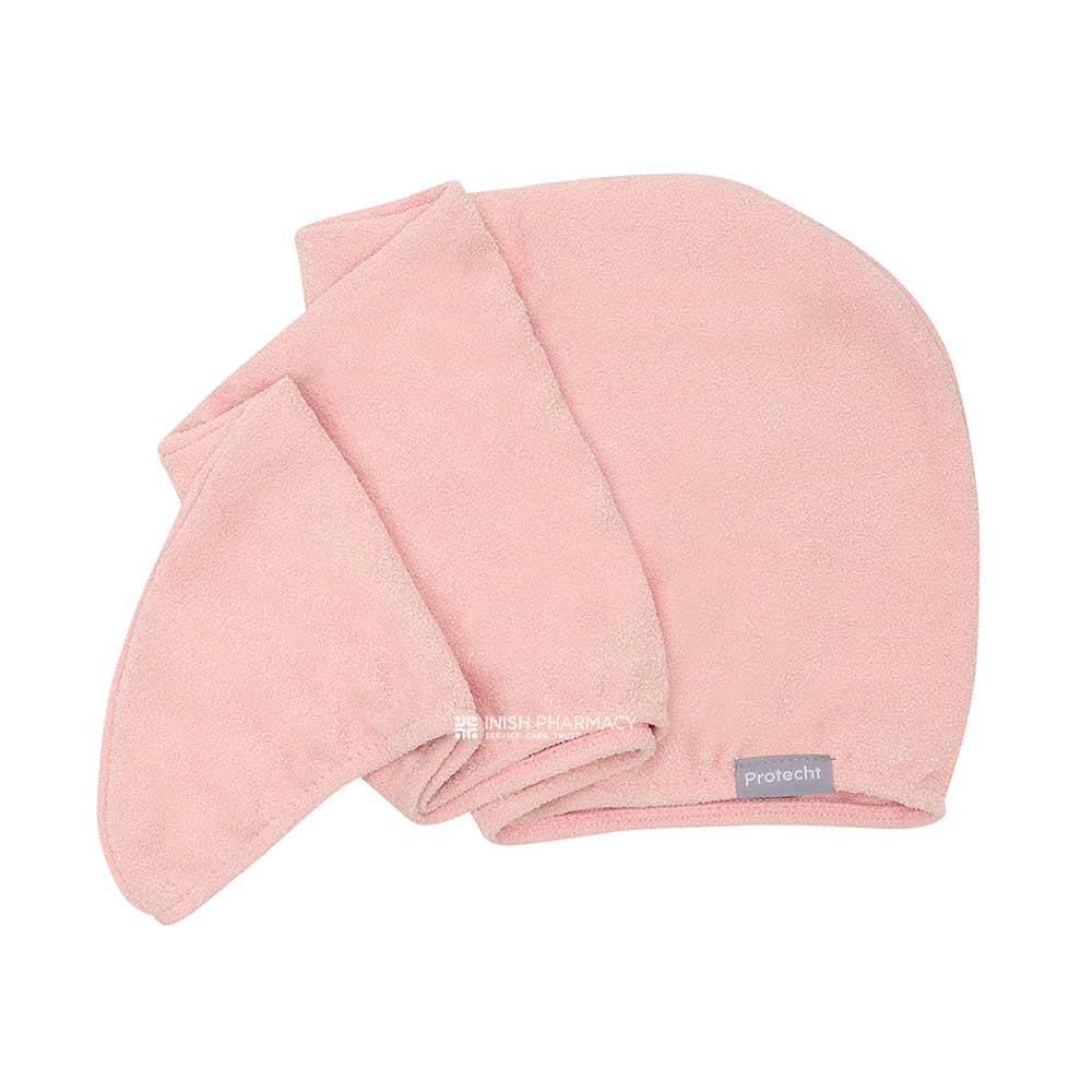 Protecht Dry Plus Super Absorbent Hair Turban Gossamer Pink - Image 3