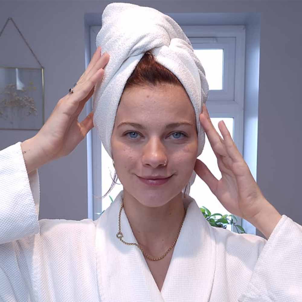 Protecht Dry Plus Super Absorbent Hair Turban White - Image 4