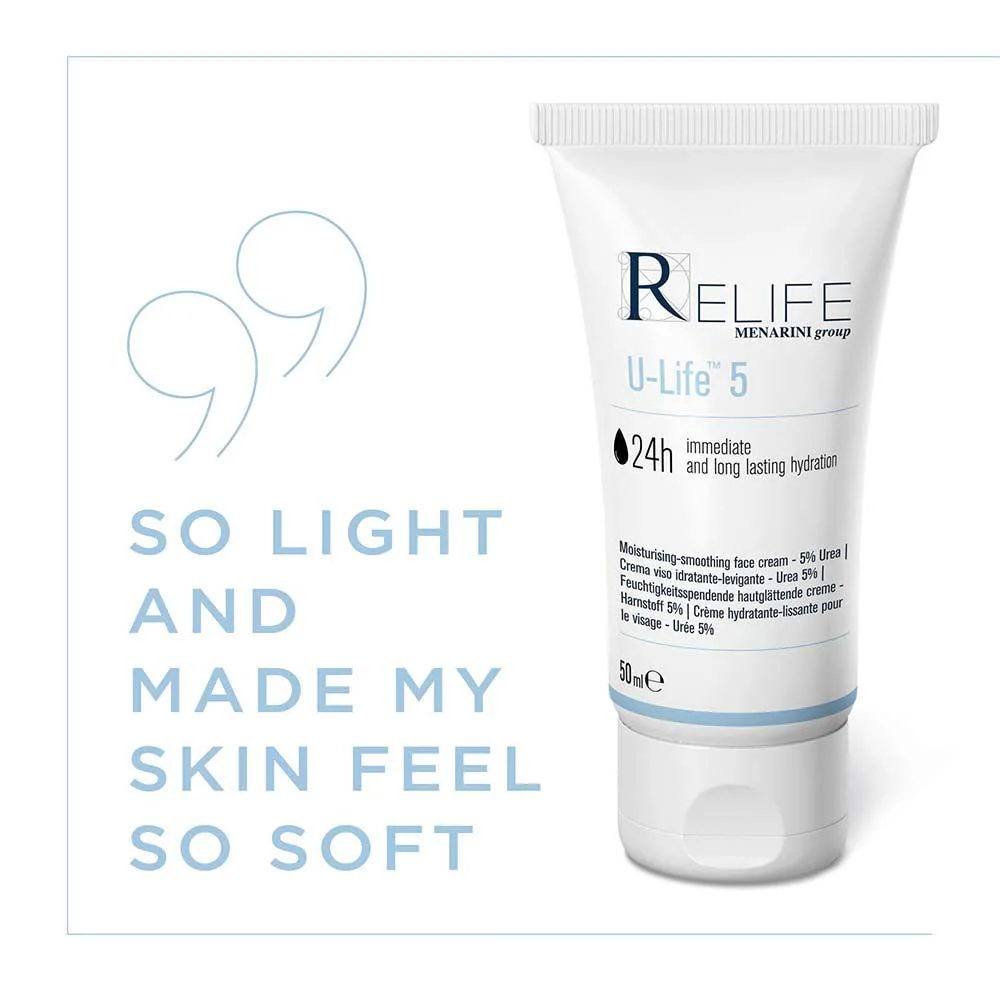 Relife U-Life 5 Moisturising-Smoothing Face Cream 50ml - Image 2