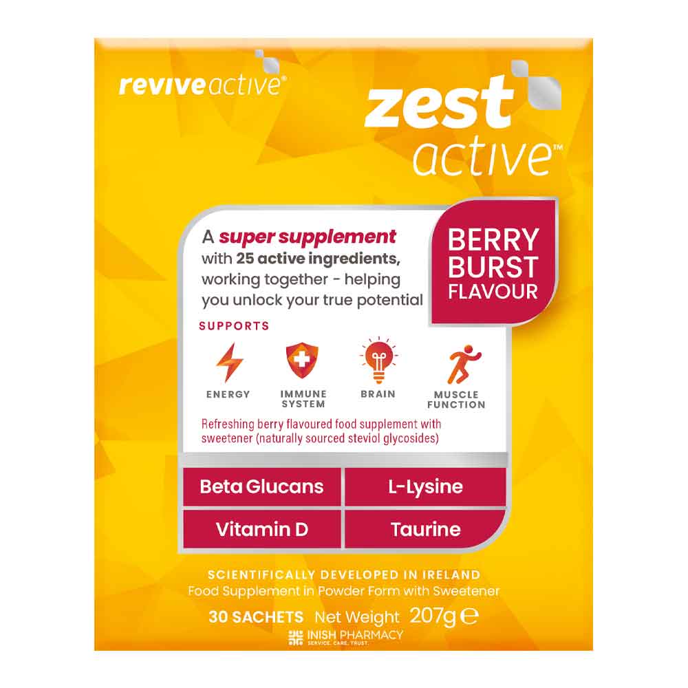 Revive Active Zest Active Berry Burst Food Supplement 30 Sachets