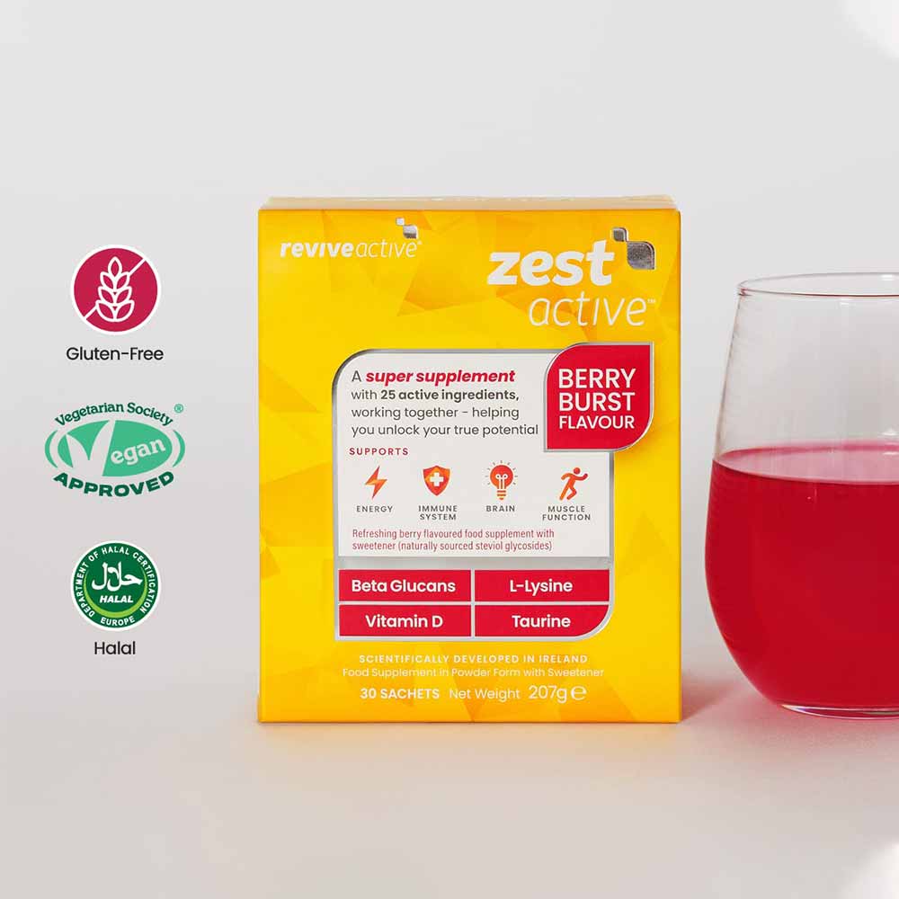 Revive Active Zest Active Berry Burst Food Supplement 30 Sachets - Image 3
