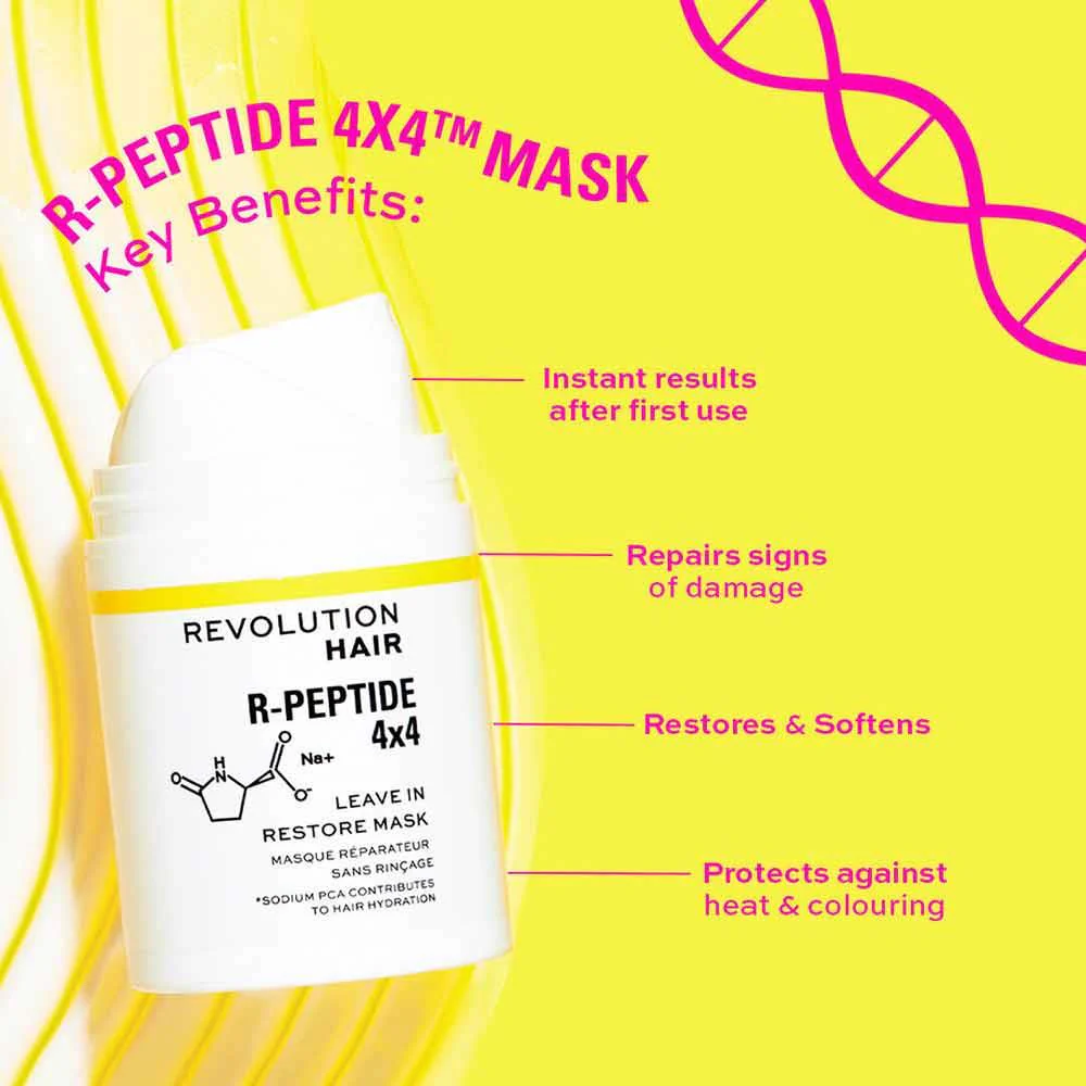 Revolution Hair R-Peptide 4x4 Leave In Restore Mask 50ml - Image 4