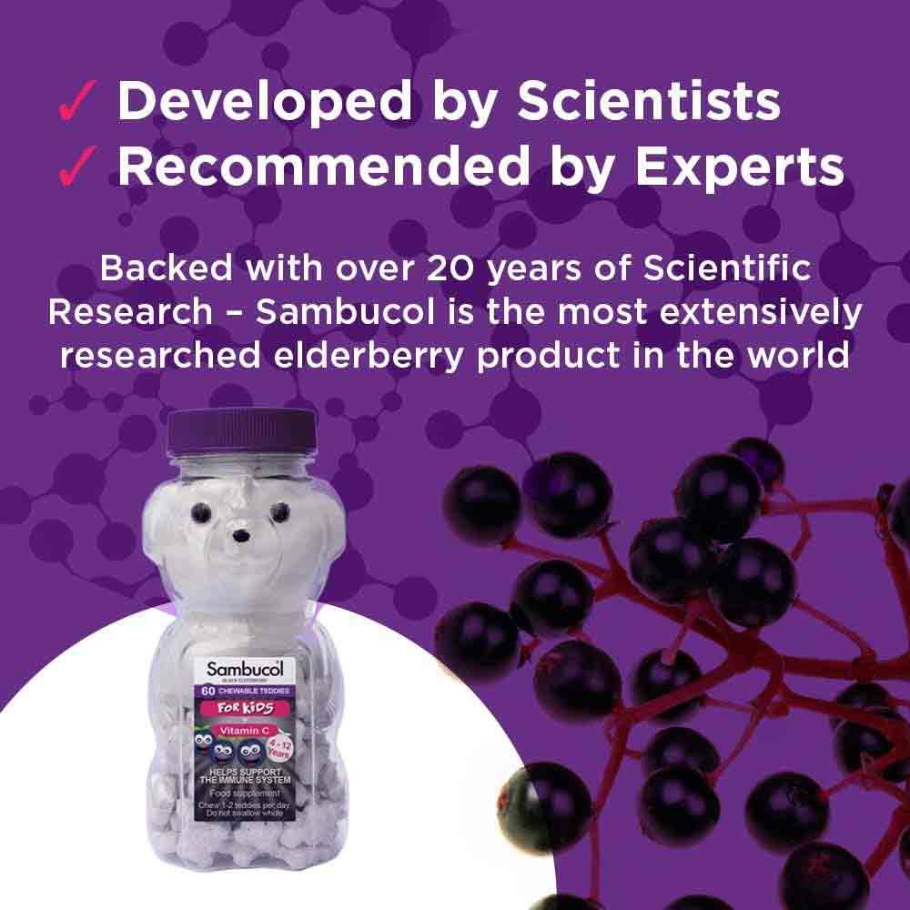 Sambucol Kids Chewable Teddies 60 Pack - Image 2