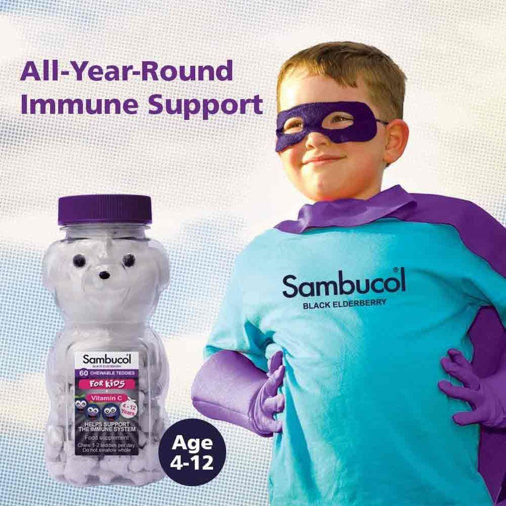Sambucol Kids Chewable Teddies 60 Pack - Image 4