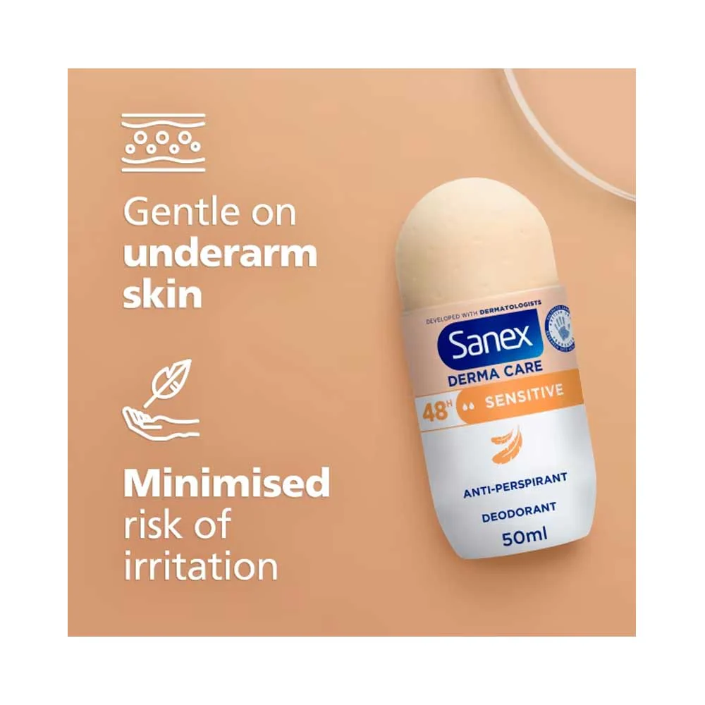 Sanex Sensitive 48hr Anti Perspirant Roll On 50ml - Image 3