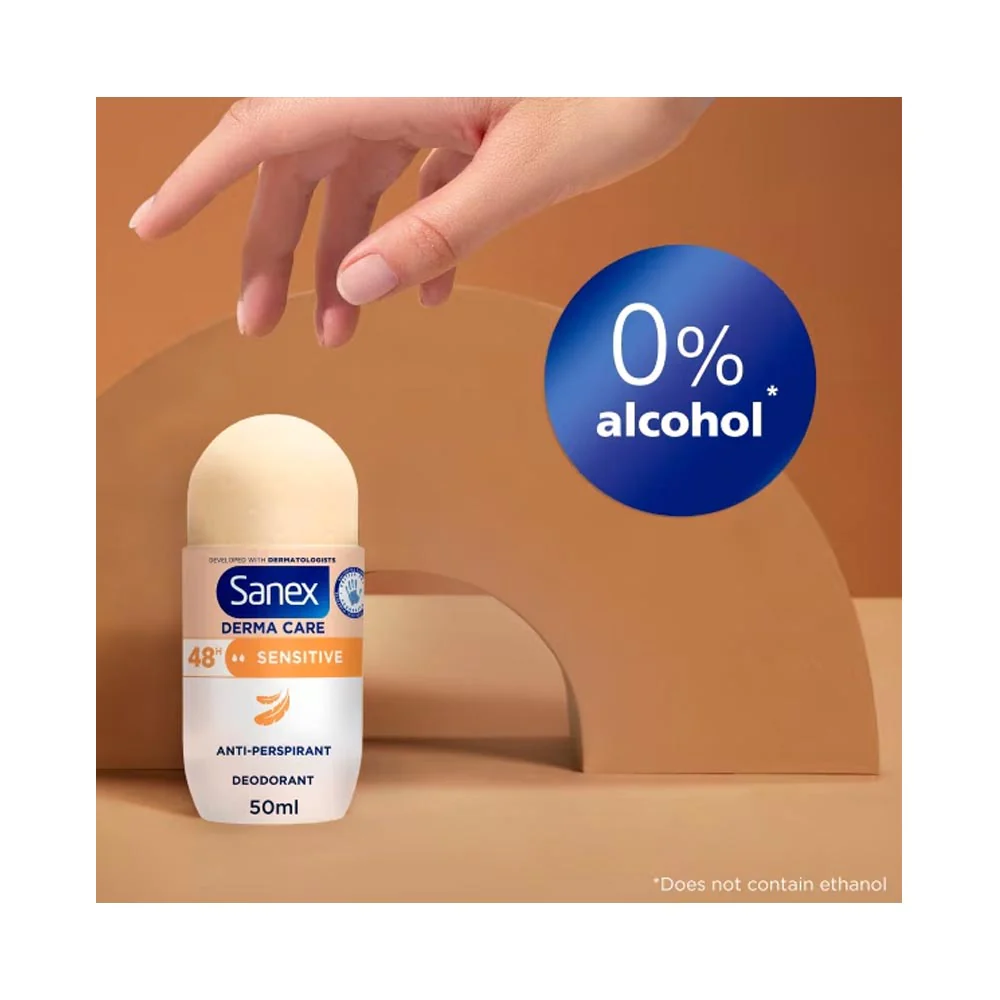 Sanex Sensitive 48hr Anti Perspirant Roll On 50ml - Image 4
