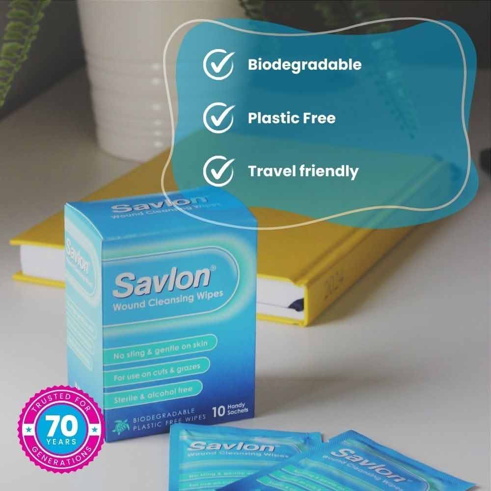 Savlon Biodegradable Wound Cleansing Wipes 10 Pack - Image 4