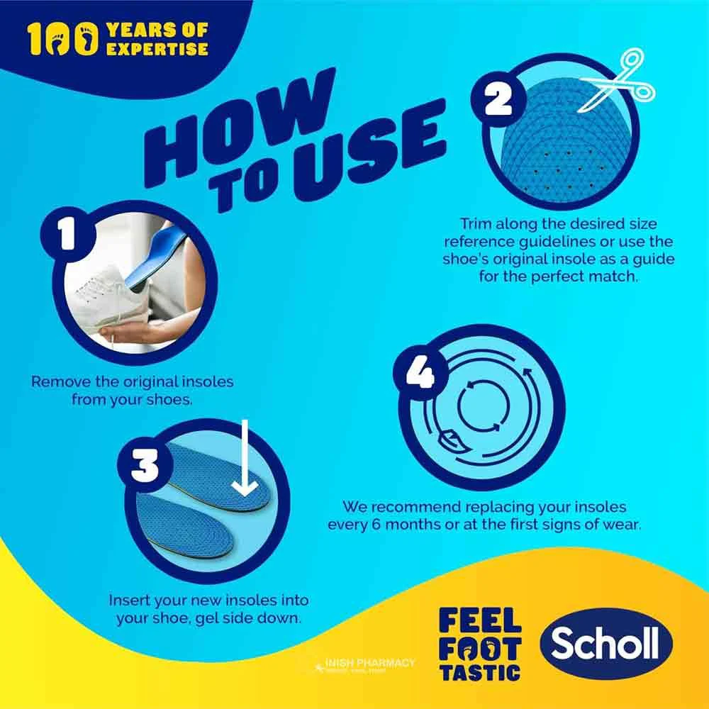 Scholl Gel Activ Casual Insoles 1 Pair - Small - Image 7