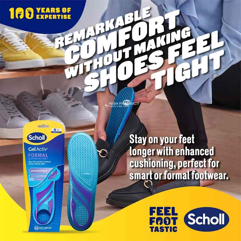 Scholl Gel Activ Formal Insoles 1 Pair - Large - Image 3