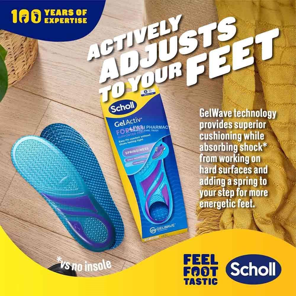 Scholl Gel Activ Formal Insoles 1 Pair - Large - Image 5