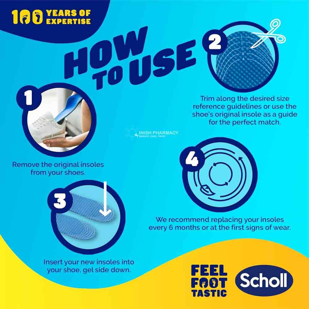 Scholl Gel Activ Formal Insoles 1 Pair - Large - Image 7