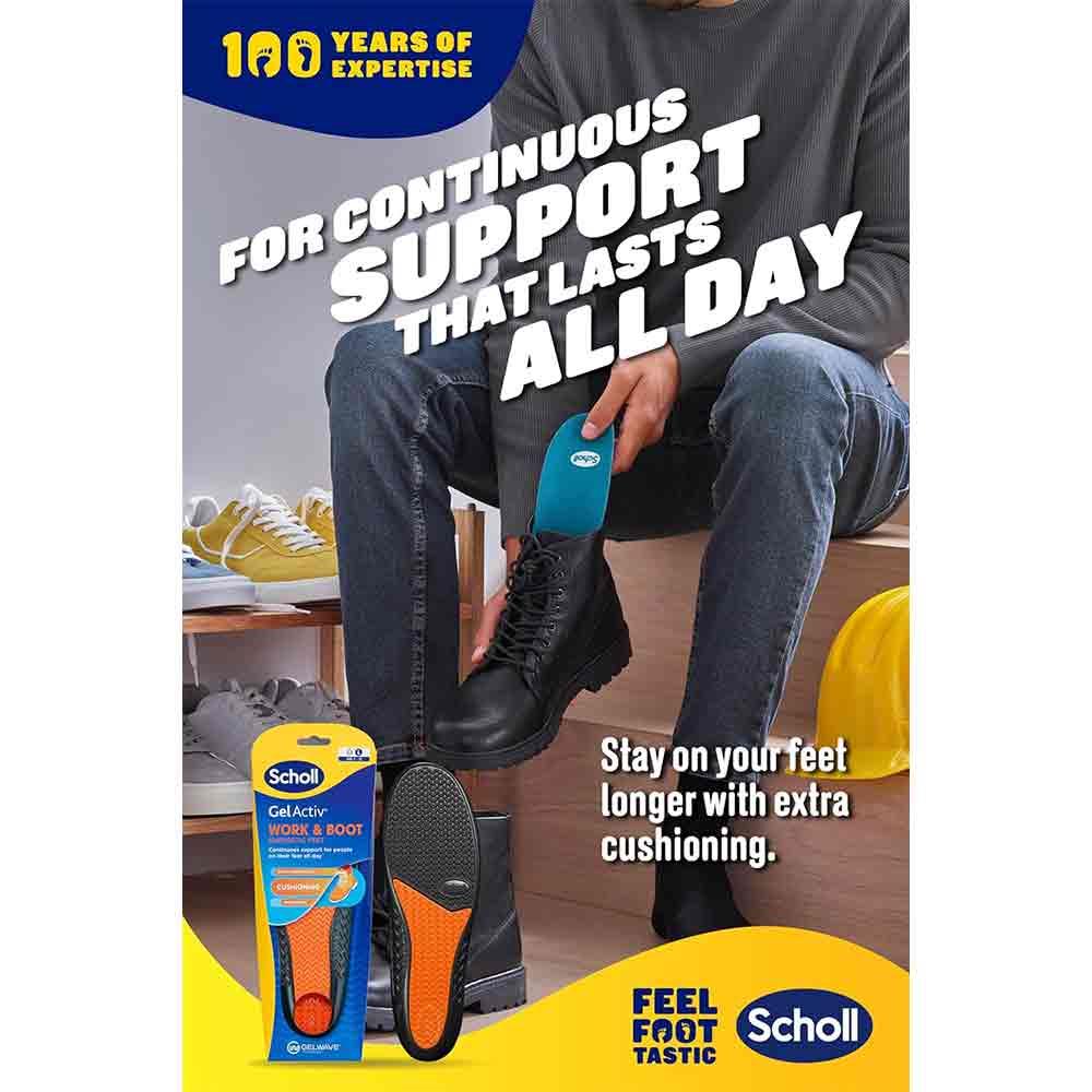 Scholl Gel Activ Work & Boot Insoles - Image 2