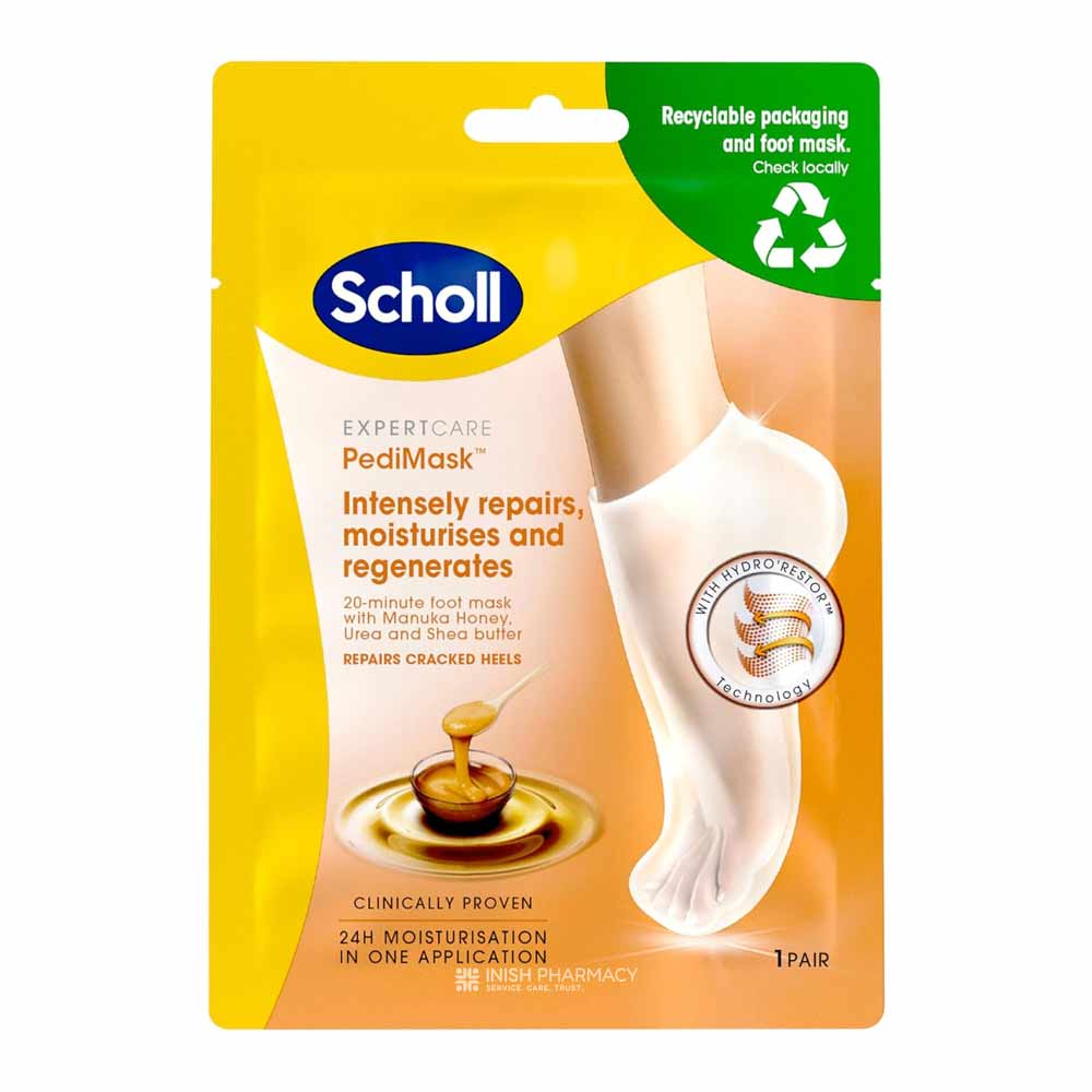 Scholl PediMask Foot Mask with Manuka Honey 1 Pair