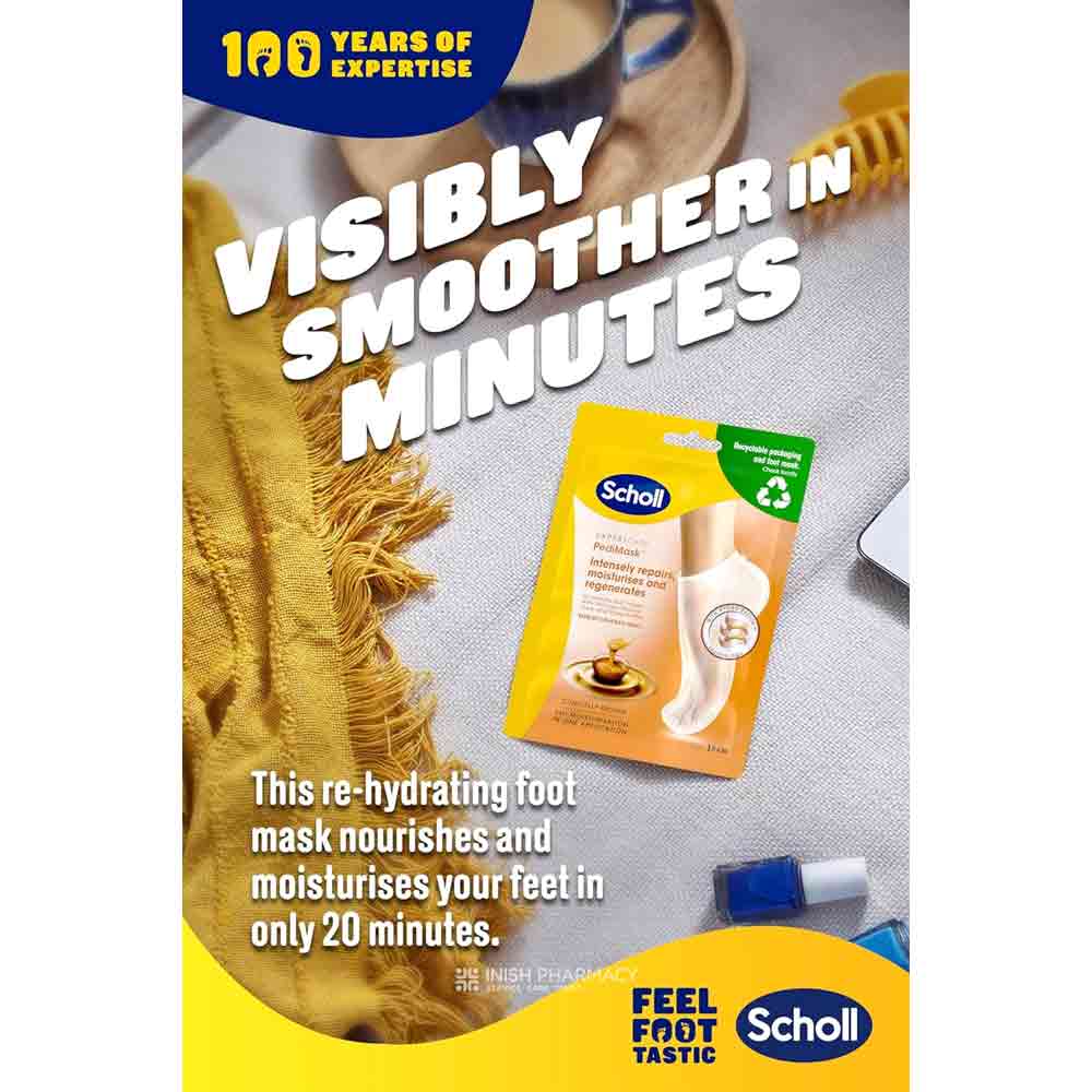 Scholl PediMask Foot Mask with Manuka Honey 1 Pair - Image 4