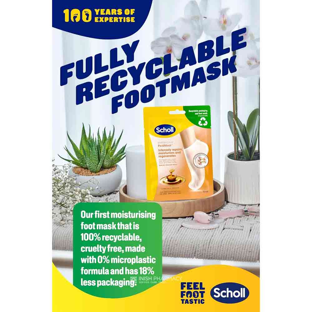 Scholl PediMask Foot Mask with Manuka Honey 1 Pair - Image 6