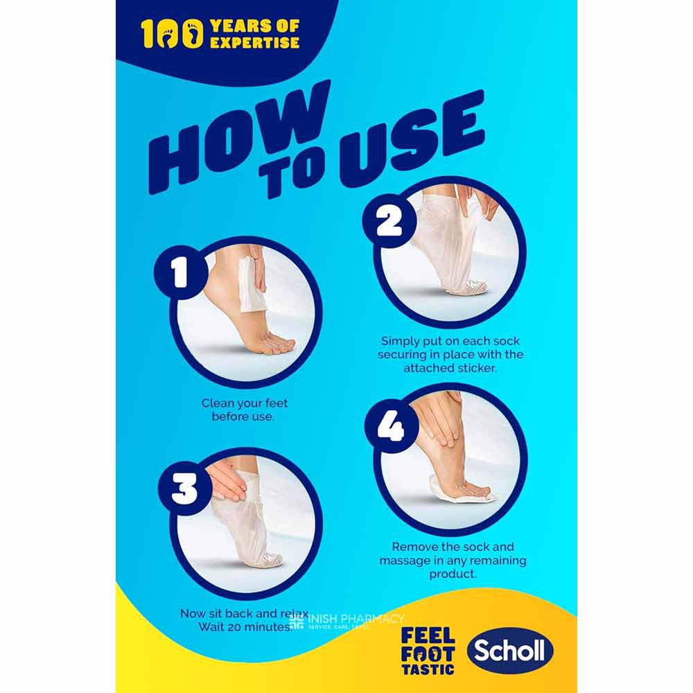 Scholl PediMask Foot Mask with Manuka Honey 1 Pair - Image 8