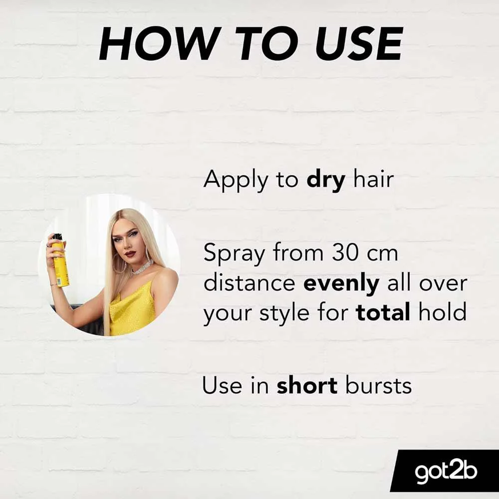Schwarzkopf Got2b Glued Blasting Freeze Spray 300ml - Image 3