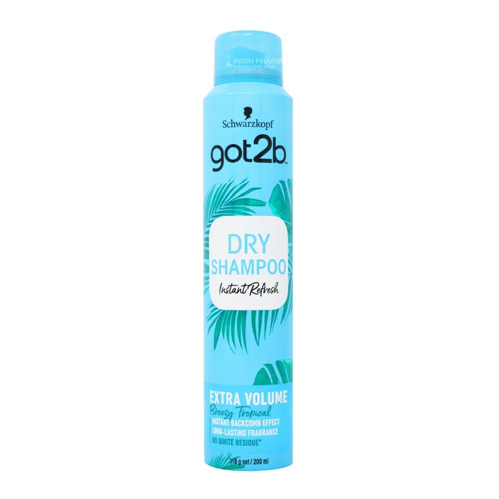Schwarzkopf Got2b Instant Refresh Dry Shampoo Extra Volume 200ml