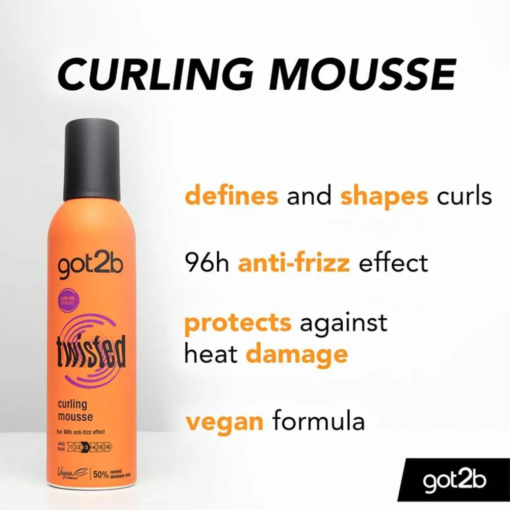 Schwarzkopf Got2b Twisted Curling Mousse 250ml - Image 2