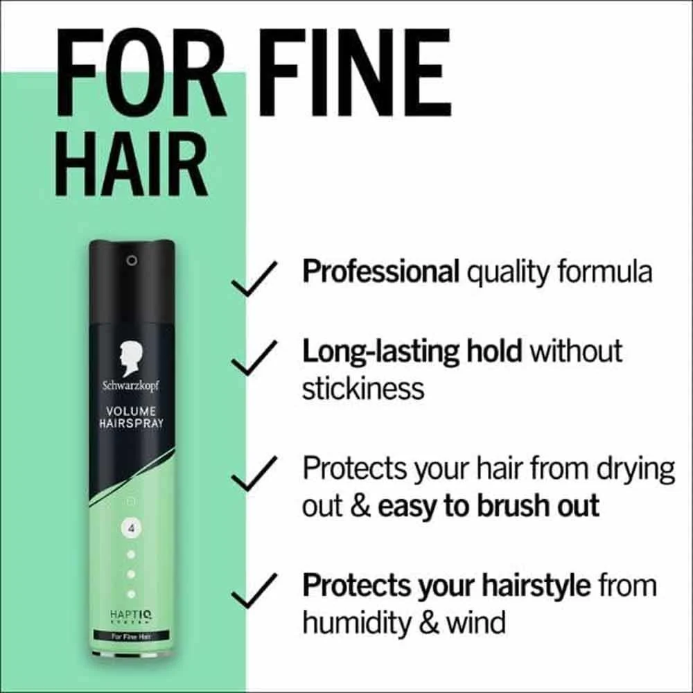Schwarzkopf Volume Hairspray For Fine Hair 250ml - Image 3