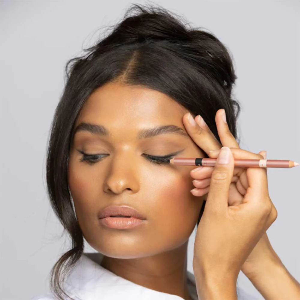 Sculpted by Aimee Brighten & Define Eyeliner Duo Rust Brown/Nude - Image 3