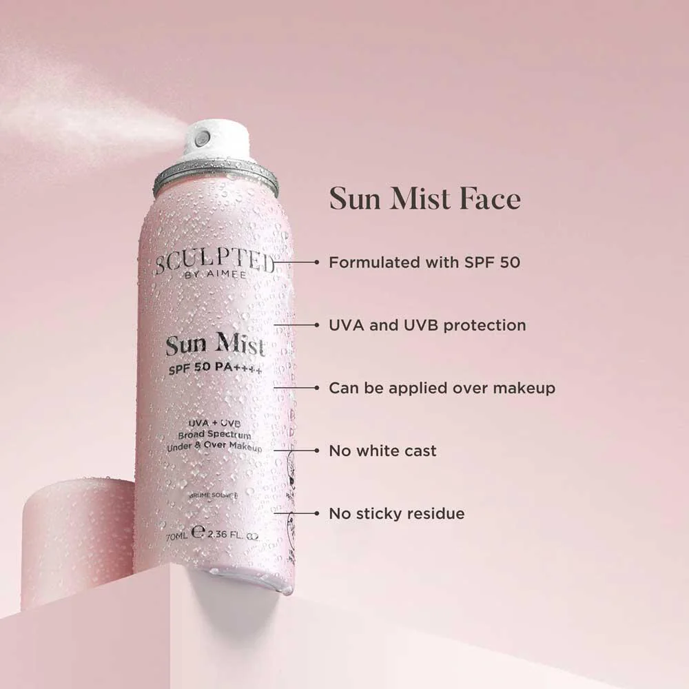 Sculpted by Aimee Sun Mist SPF50 70ml - Image 2