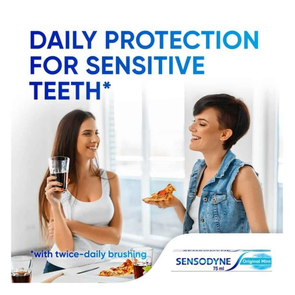 Sensodyne Daily Care Original Mint Toothpaste 75ml - Image 2