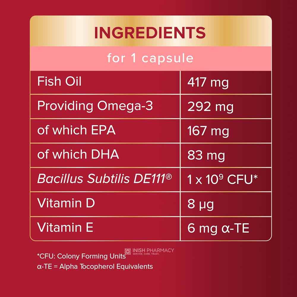 Seven Seas Omega-3 & Gut Friendly Bacteria 30 Day Pack - Image 6
