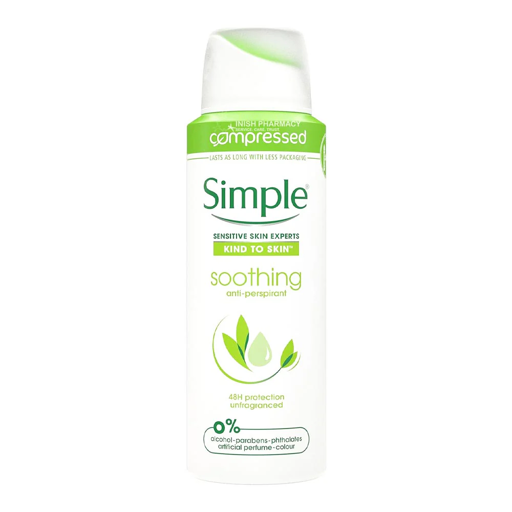 Simple Soothing Anti-Perspirant Compressed 125ml