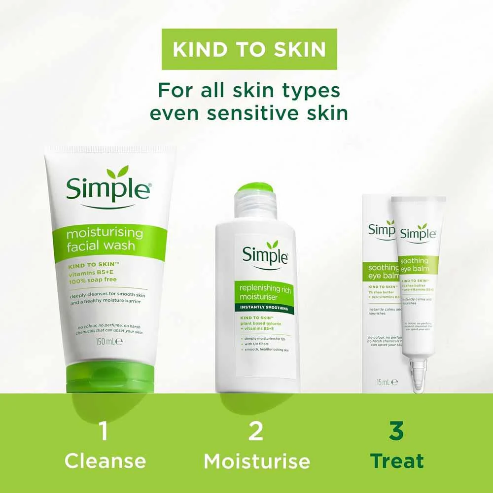 Simple Travel Facial Wash Gel 50ml - Image 3
